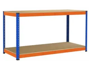 MESA DE TRABAJO CON BALDA INFERIOR