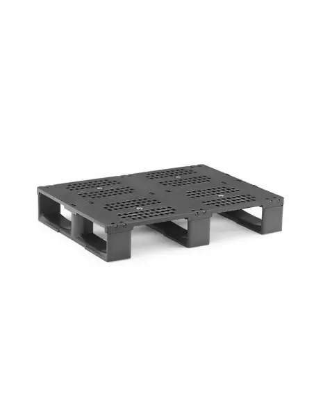 PALET DE PLÁSTICO APILABLE, 800 x 600 x 140 mm. (Largo x Ancho x Alto)