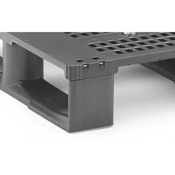 PALET DE PLÁSTICO APILABLE, 800 x 600 x 140 mm. (Largo x Ancho x Alto)