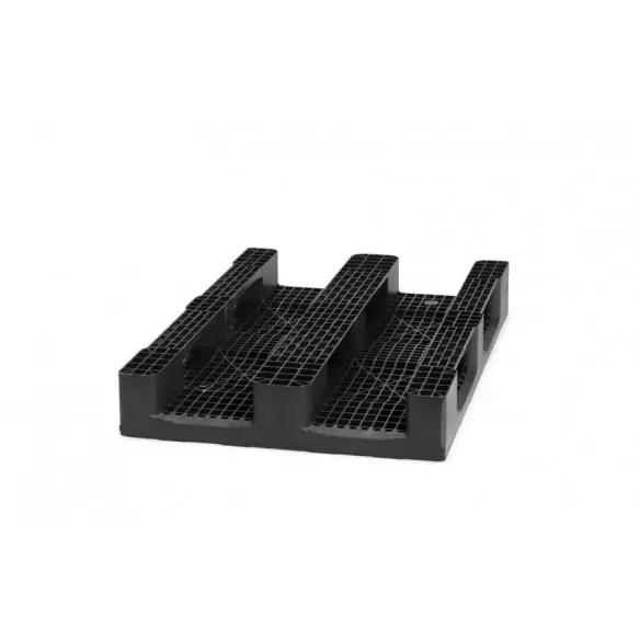 PALET EUROPEO DE PLÁSTICO REFORZADO 3 PATINES, 1.200 x 800 x 160 mm. (Largo x Ancho x Alto)