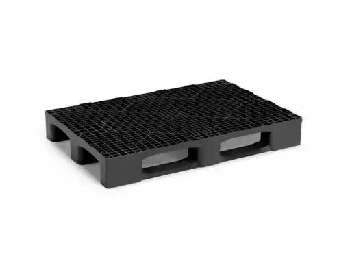 PALET AMERICANO DE PLÁSTICO APILABLE 3 PATINES,...