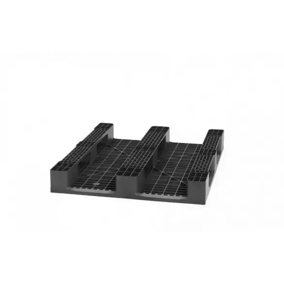 PALET AMERICANO DE PLÁSTICO APILABLE 3 PATINES, 1.200 x 1.000 x 150 mm. (Largo x Ancho x Alto)
