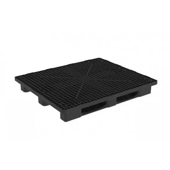 PALET DE PLÁSTICO APILABLE 3 PATINES, 1.300 x 1.100 x 150 mm. (Largo x Ancho x Alto)