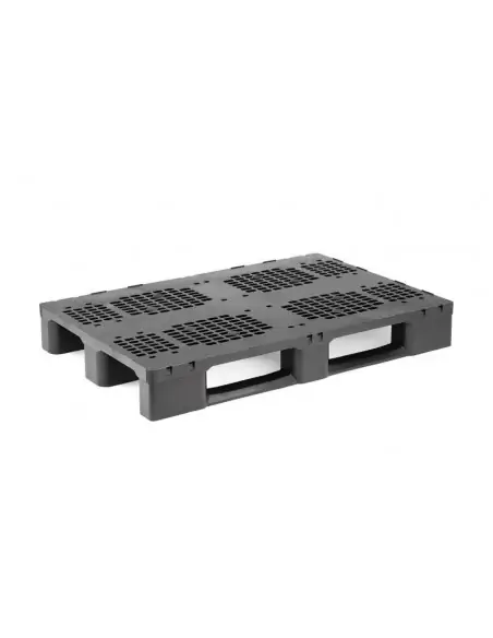 PALET EUROPEO DE PLÁSTICO APILABLE 3 PATINES, 1.200 x 800 x 160 mm. (Largo x Ancho x Alto)