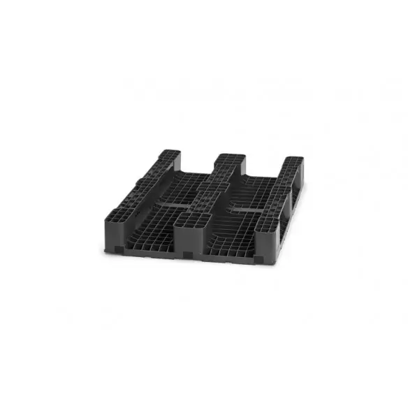 PALET EUROPEO DE PLÁSTICO REFORZADO 3 PATINES, 1.200 x 800 x 150 mm. (Largo x Ancho x Alto)