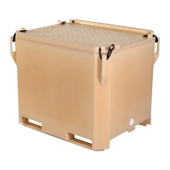 CONTENEDOR 360 LITROS ISOTÉRMICO 2 PATINES DE 950 x 750 x 750 mm. (LxFxH)