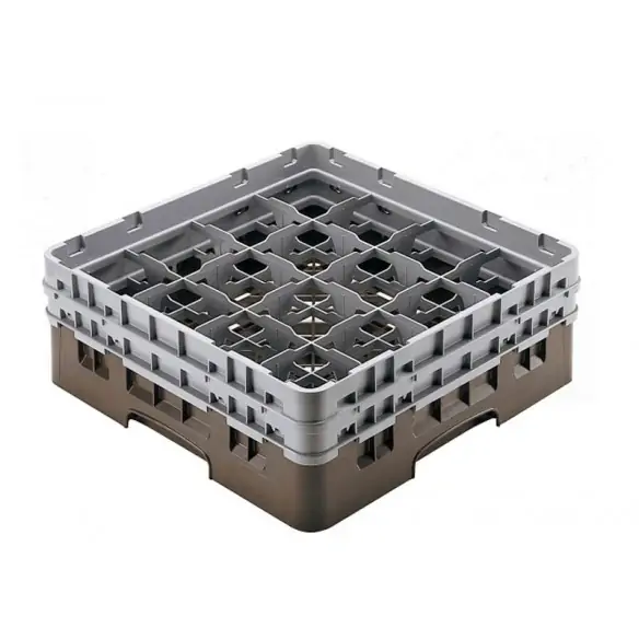 CESTA DE LAVADO 16 COMPARTIMENTOS, PARA COPAS Y VASOS DE 10,9 cm Ø