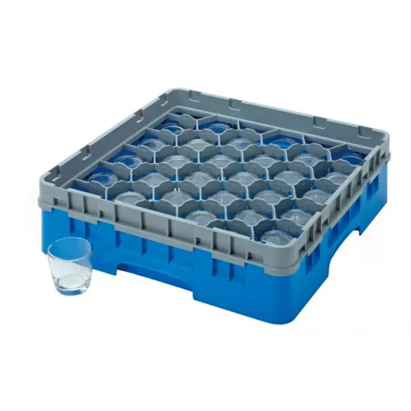 CESTA DE LAVADO 30 COMPARTIMENTOS, PARA COPAS Y VASOS DE 7,8 cm Ø