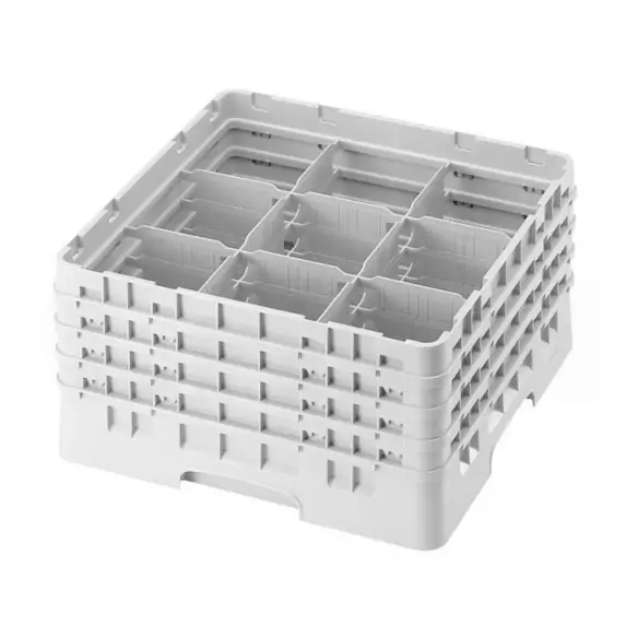 CESTA DE LAVADO 9 COMPARTIMENTOS, PARA COPAS Y VASOS DE 14,8 cm Ø