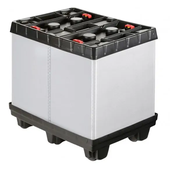 CONTENEDOR PLEGABLE SÓLIDO, 800 x 600 mm. (LxF)