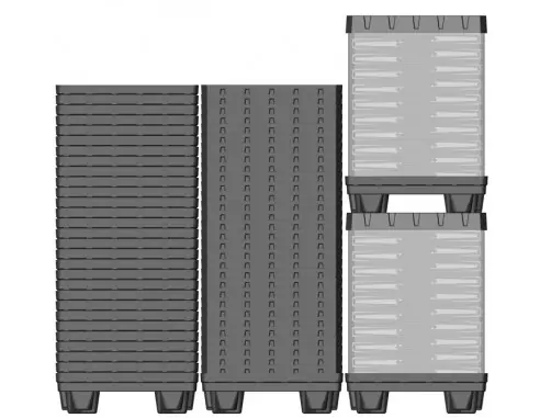 CONTENEDOR PLEGABLE SÓLIDO, 800 x 600 mm. (LxF)