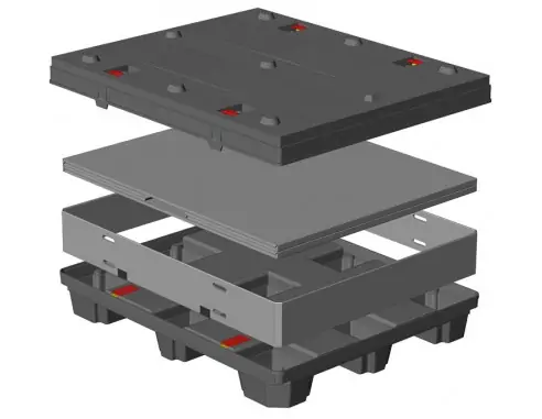 CONTENEDOR PLEGABLE SÓLIDO, 1.200 x 1.000 mm....