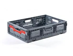 CAJA PLEGABLE REJILLADA, 600 x 400 x 150 mm.