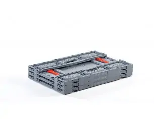 CAJA PLEGABLE REJILLADA, 600 x 400 x 150 mm. 2