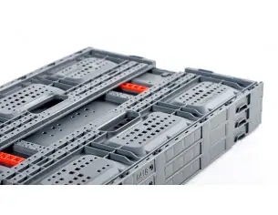 CAJA PLEGABLE REJILLADA, 600 x 400 x 185 mm. 2