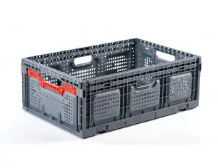 CAJA PLEGABLE REJILLADA, 600 x 400 x 219 mm.