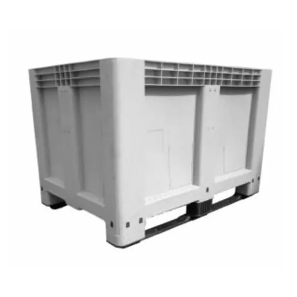 CONTENEDOR DE PLÁSTICO 2 PATINES, 1.200 x 800 x 800 mm.