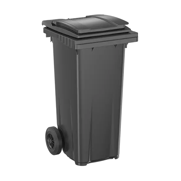 CONTENEDOR DE RESIDUOS URBANOS 120 LITROS CON RUEDAS Y TAPA