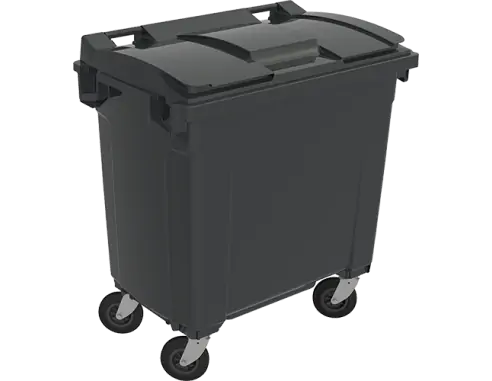 CONTENEDOR DE BASURA 800 LITROS CON RUEDAS Y TAPA