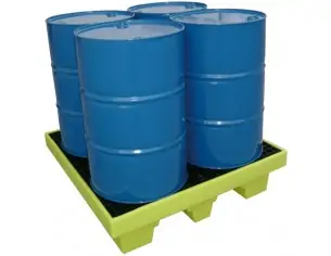 CUBETO POLIETILENO 4 BIDONES 1.240 x 1.240 x 347 mm....