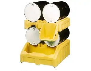 CUBETO COLECTOR POLIETILENO 4 BIDONES 1.240 x 1.333 x 920...