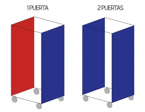 ROLL CONTAINER MULTIPUERTA 816 x 695 x 1.820...