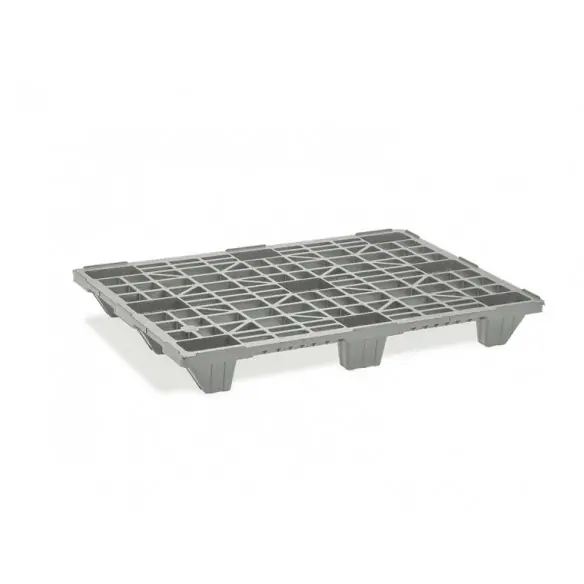 PALET EUROPEO DE PLÁSTICO ENCAJABLE, 1.200 x 800 x 140 mm. (Largo x Ancho x Alto)