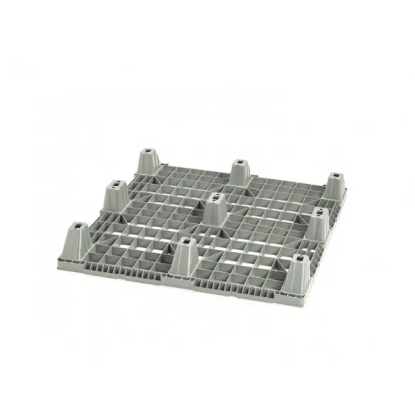 PALET AMERICANO DE PLÁSTICO ENCAJABLE, 1.200 x 1.000 x 140 mm. (Largo x Ancho x Alto)