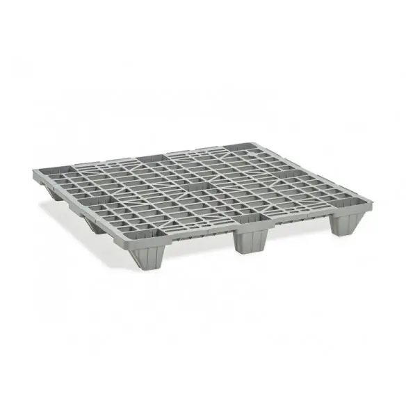 PALET AMERICANO DE PLÁSTICO ENCAJABLE, 1.200 x 1.000 x 140 mm. (Largo x Ancho x Alto)