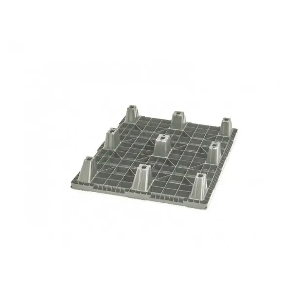PALET EUROPEO DE PLÁSTICO ENCAJABLE CERRADO, 1.200 x 800 x 140 mm. (Largo x Ancho x Alto)