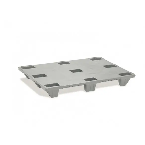 PALET EUROPEO DE PLÁSTICO ENCAJABLE CERRADO, 1.200 x 800 x 140 mm. (Largo x Ancho x Alto)