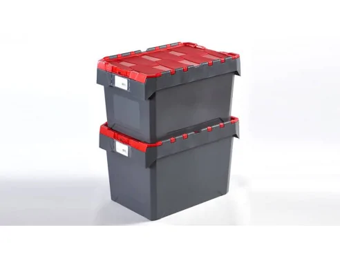 CAJA CON TAPA INTEGRADA, 600 x 400 x 400 mm....