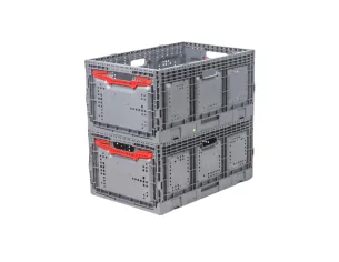 CAJA PLEGABLE REJILLADA, 600 x 400 x 287 mm. 2