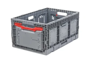 CAJA PLEGABLE REJILLADA, 600 x 400 x 287 mm.