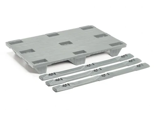 PALET EUROPEO DE PLÁSTICO ENCAJABLE CON PATINES...