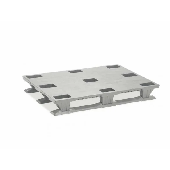 PALET EUROPEO DE PLÁSTICO ENCAJABLE CON PATINES 1.200 x 800 x 160 mm (Largo x Ancho x Alto)