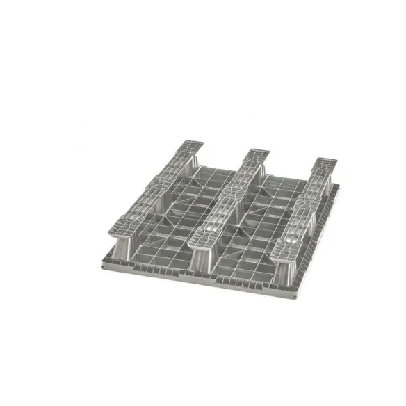PALET EUROPEO DE PLÁSTICO ENCAJABLE CON PATINES 1.200 x 800 x 160 mm (Largo x Ancho x Alto)