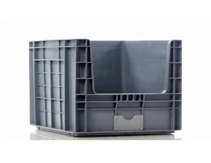 EUROCONTENEDOR FRENTE ABIERTO APILABLE 605 x 500 x 400 mm.