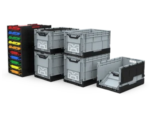 CAJA PLEGABLE CERRADA, 600 x 400 x 340 mm. 2