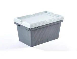 CAJA CON TAPA INTEGRADA, 490 x 300 x 260 mm. (LxFxH)