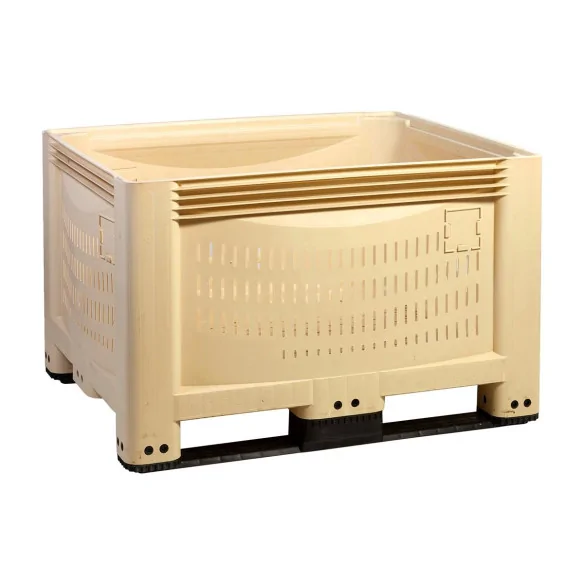 CONTENEDOR DE PLÁSTICO REJILLADO, 1200 x 1000 x 770 mm. (LxFxH)