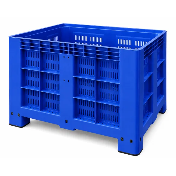 CONTENEDOR DE PLÁSTICO REJILLADO, 1.200 x 800 x 800 mm.