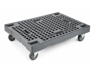 CARRO DE PLÁSTICO CON RUEDAS 800 x 600 x 198 mm. (Largo x...
