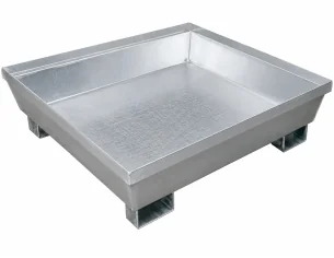 CUBETO GALVANIZADO SIN REJA PARA 4 BIDONES DE 200 LITROS...