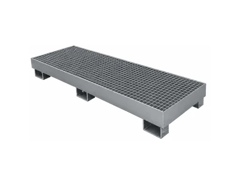 CUBETO GALVANIZADO CON REJA PARA 4 BIDONES DE...