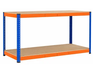MESA DE TRABAJO CON BALDA INFERIOR