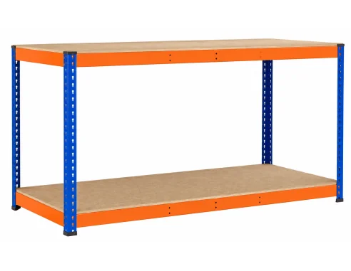 MESA DE TRABAJO CON BALDA INFERIOR