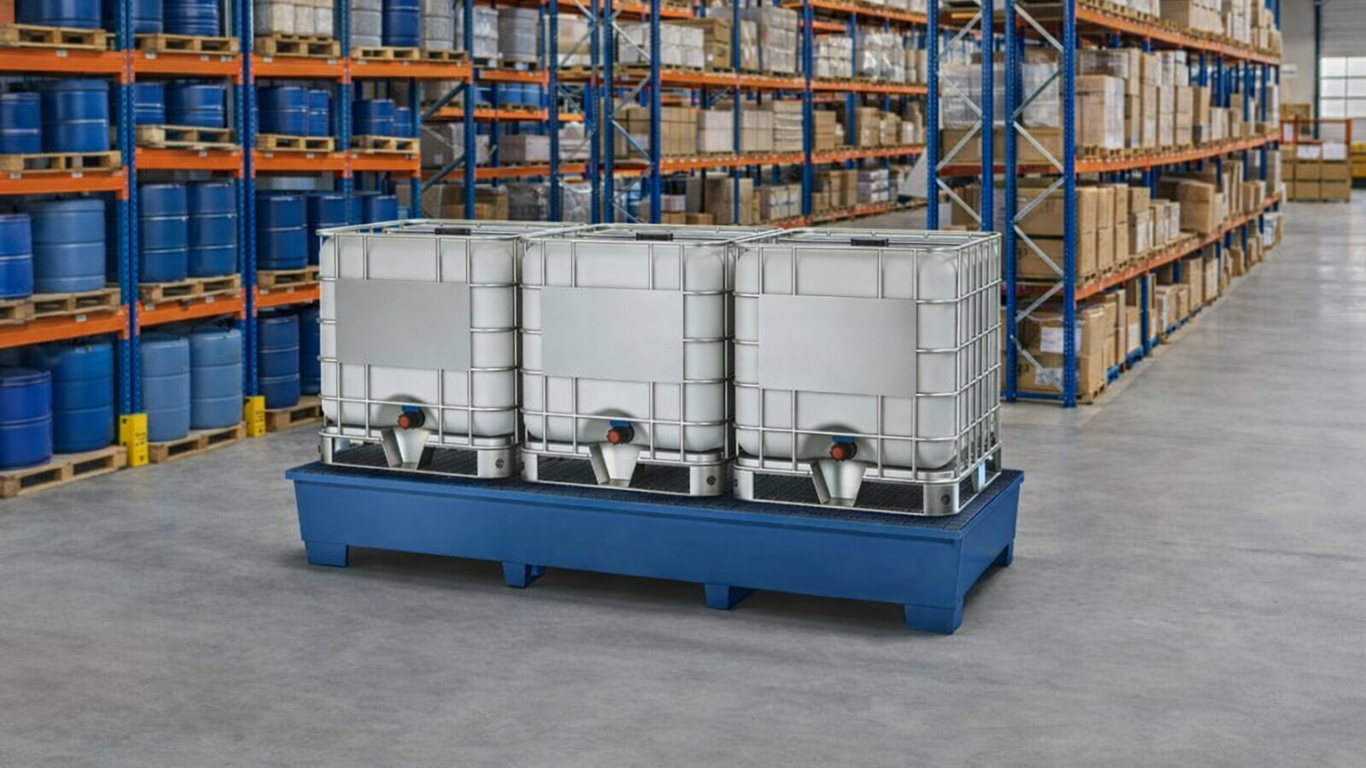 Almacenamiento de residuos peligrosos: normativa y uso de cubetos de retención